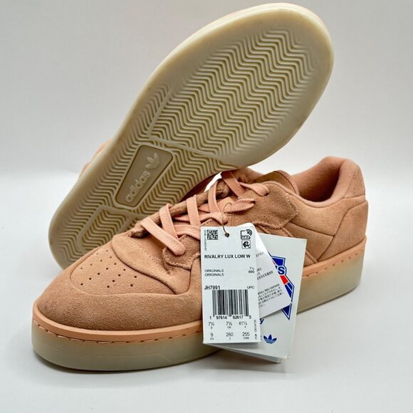 Women’s Adidas Rivalry Lux Low Pink Suede Sneakers JH7991 Size US 9 NEW - Picture 5 of 8